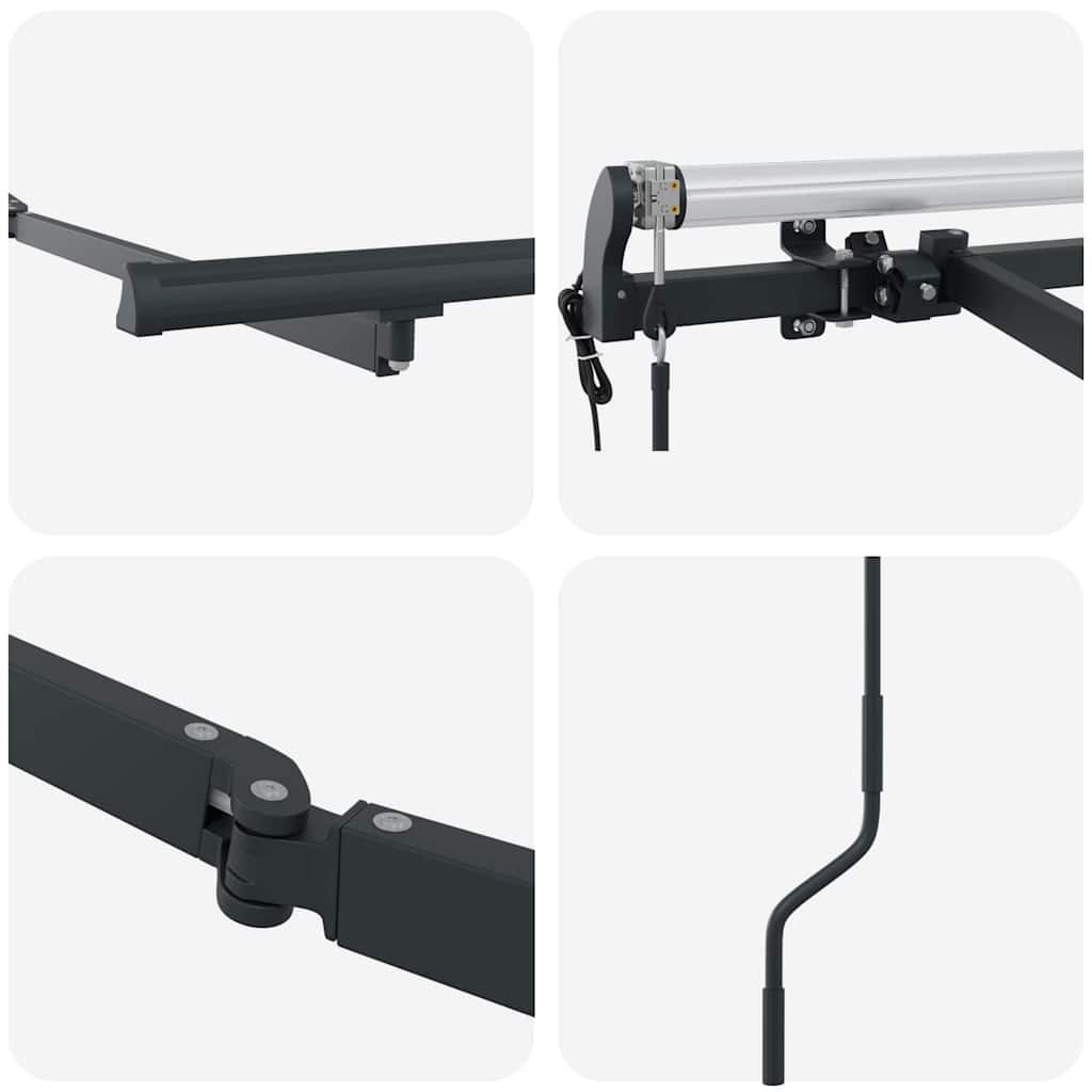 vidaXL Rama markizy Antracyt 3,5 x 2 m Metal