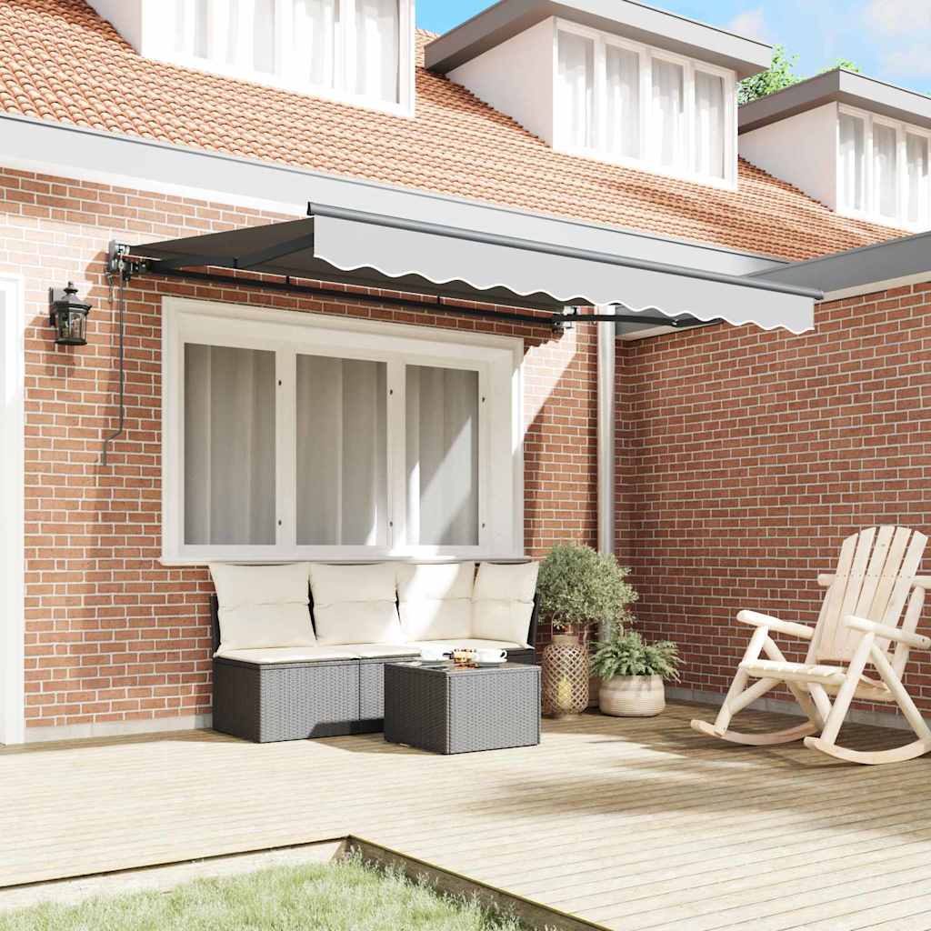 vidaXL Rama markizy Antracyt 3,5 x 2 m Metal