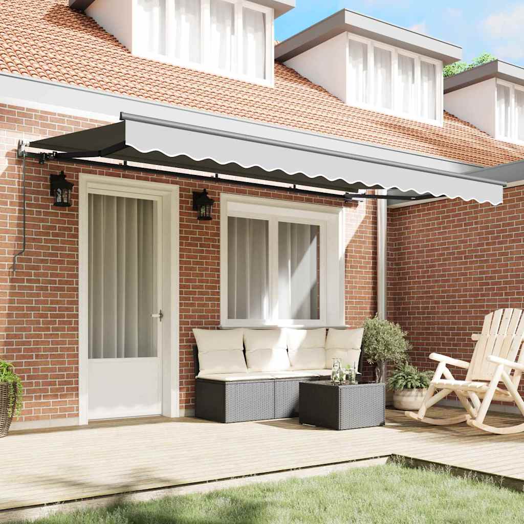 vidaXL Rama markizy Antracyt 4 x 2 m Metal