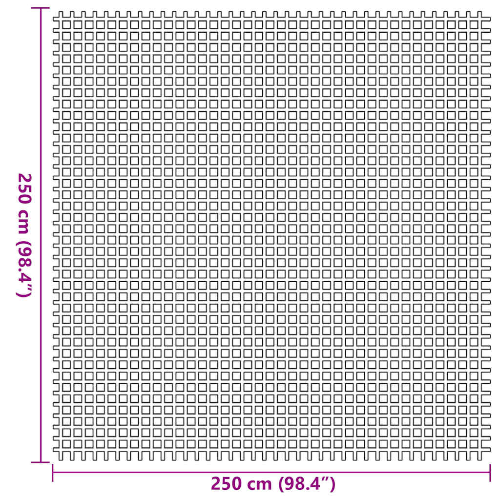 vidaXL Dywan pod namiot Antracyt 250 x 250 cm Poliester