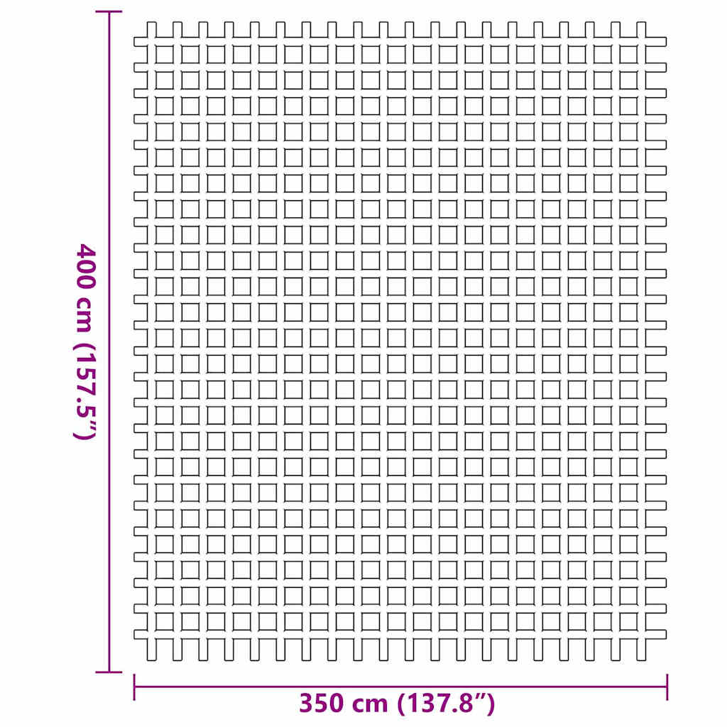 vidaXL Dywan pod namiot Antracyt 400 × 350 cm Poliester