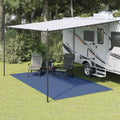 vidaXL Dywan pod namiot Niebieski 250 x 250 cm Poliester
