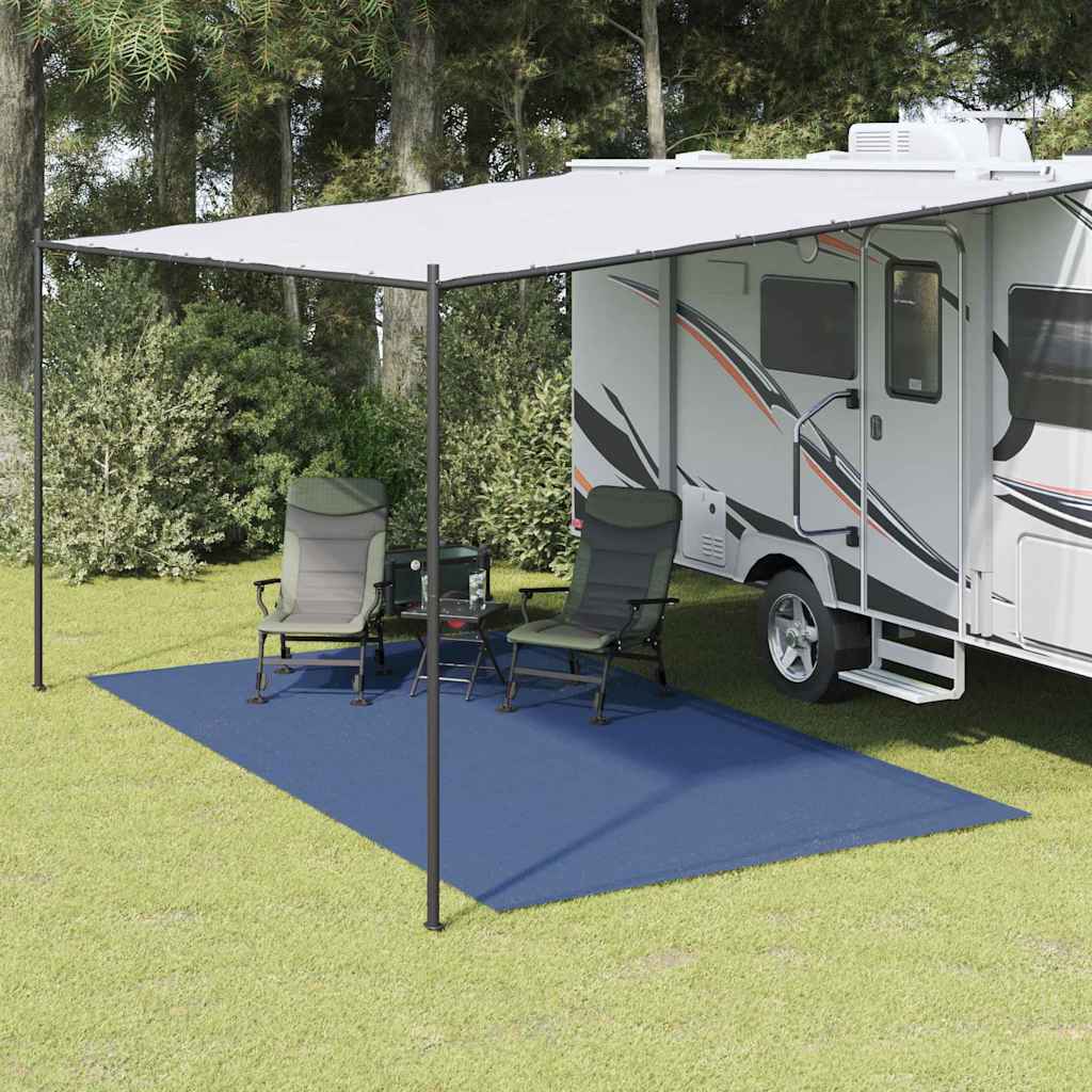 vidaXL Dywan pod namiot Niebieski 400 × 350 cm Poliester