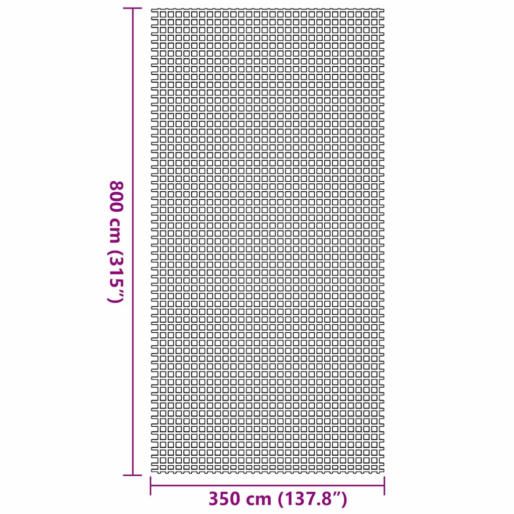 vidaXL Dywan pod namiot Niebieski 800 x 350 cm Poliester