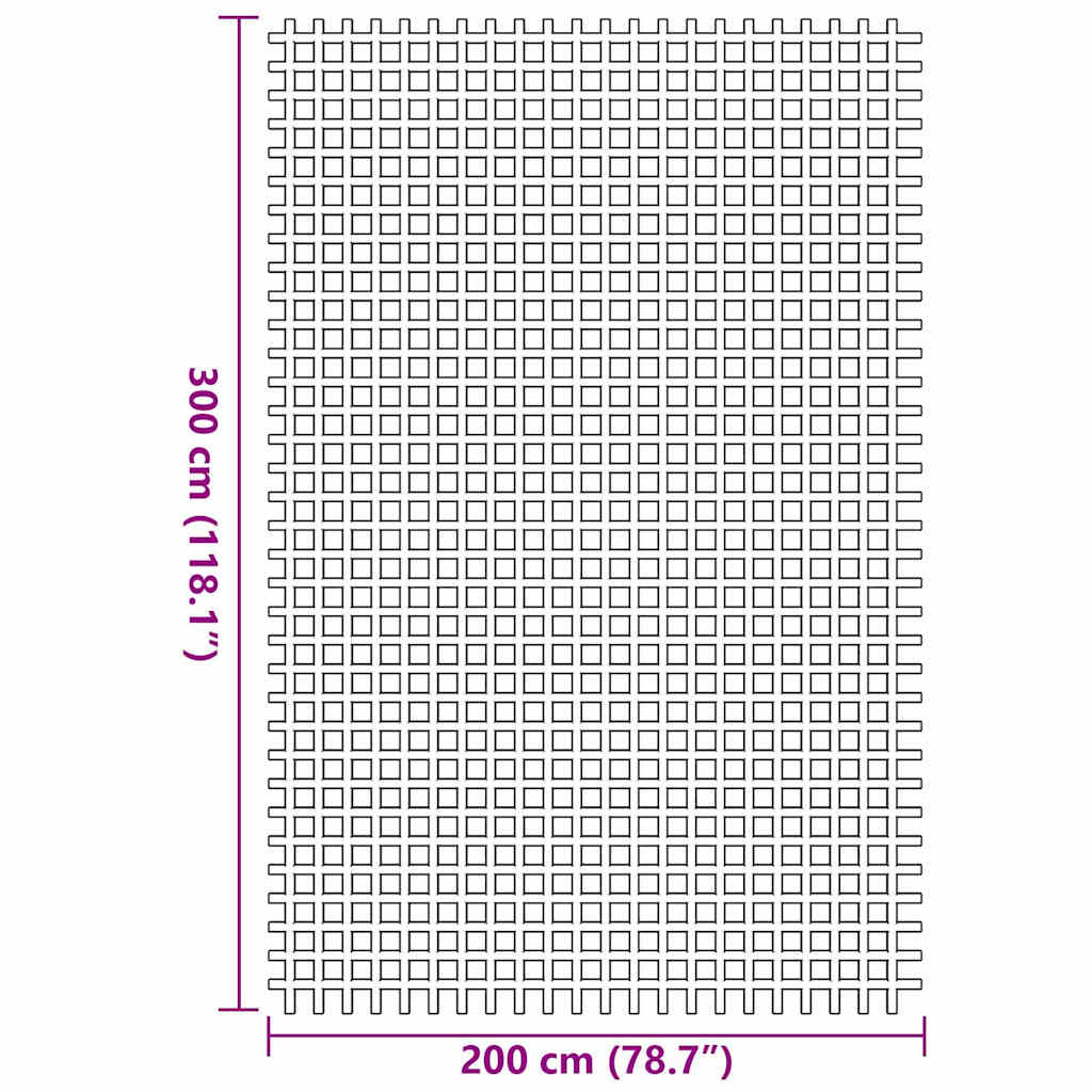 vidaXL Dywan pod namiot Zielony 300 x 200 cm Poliester