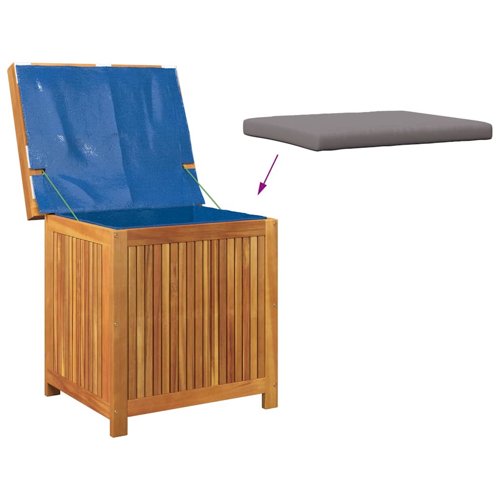 vidaXL Skrzynka na poduszki ogrodowe 60x50x61 cm lite drewno akacjowe