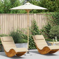 vidaXL Parasolka ogrodowa Kremowa biel Ø 180 x 230 cm Bambus