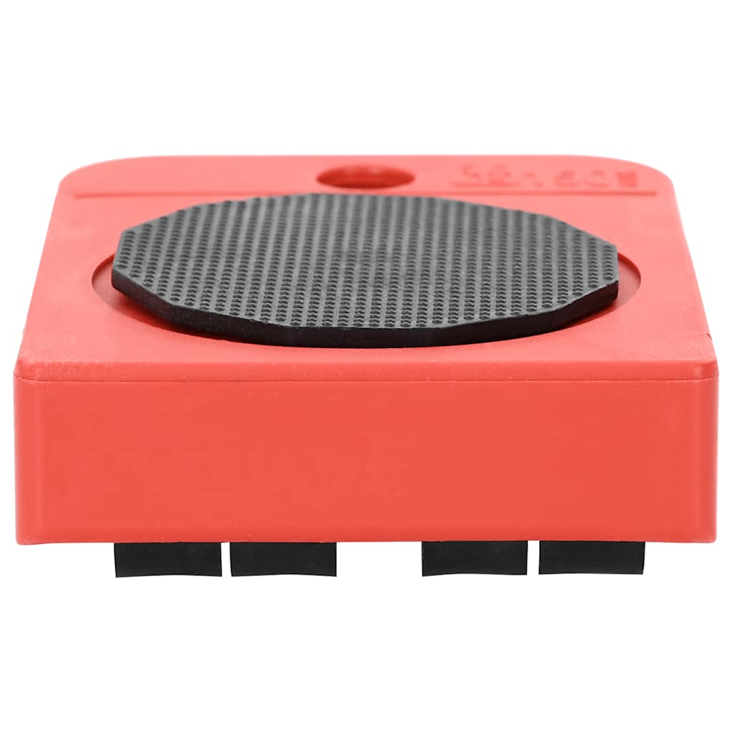 vidaXL Rolki meblowe 8 szt. z podnośnikami czerwone 9,8x7,5x3 cm 150 kg