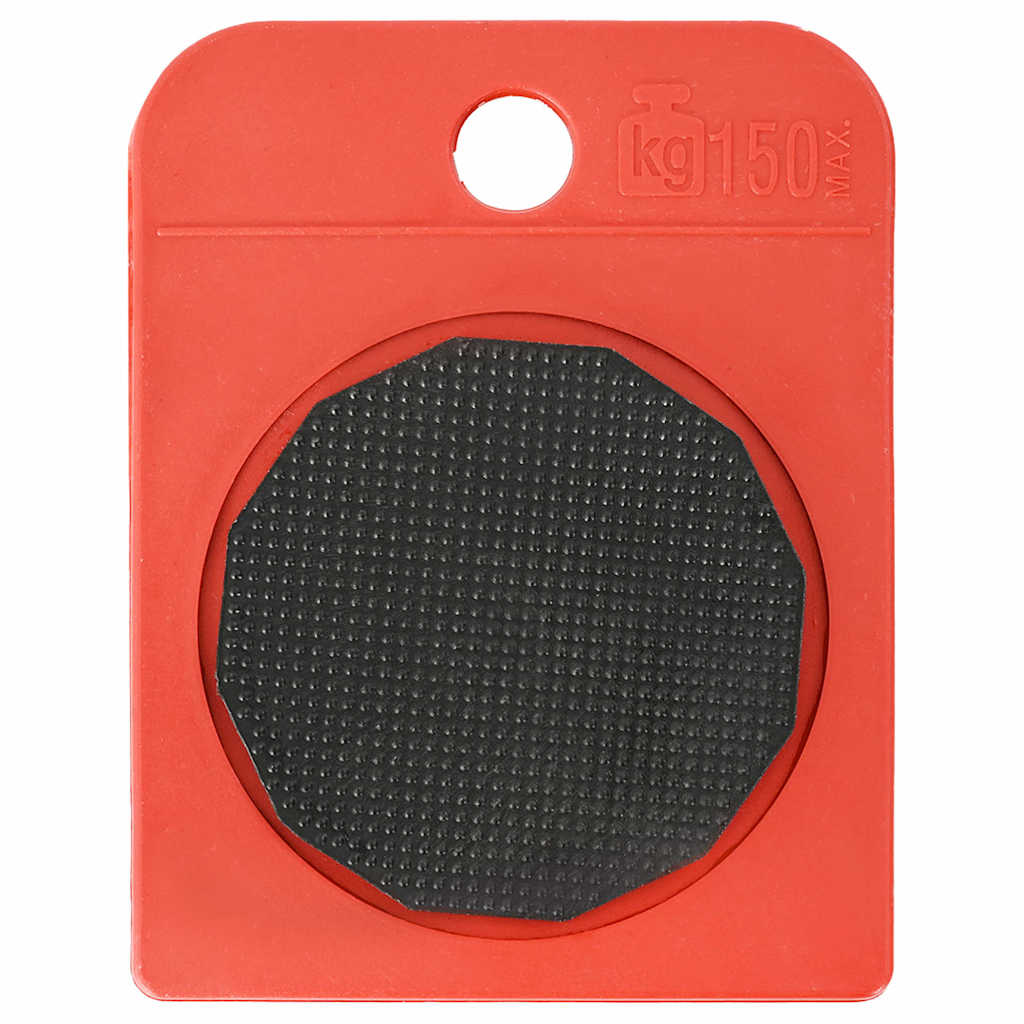 vidaXL Rolki meblowe 8 szt. z podnośnikami czerwone 9,8x7,5x3 cm 150 kg