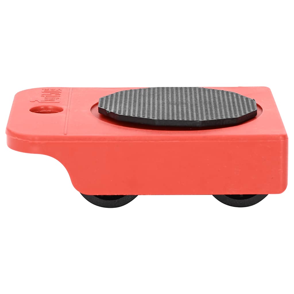 vidaXL Rolki meblowe 8 szt. z podnośnikami czerwone 9,8x7,5x3 cm 150 kg
