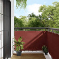 vidaXL Parawan balkonowy terakota 90x700 cm 100% poliester Oxford