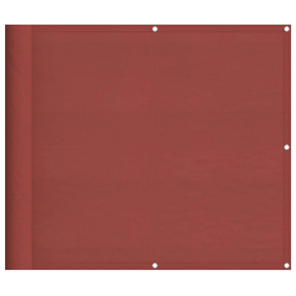 vidaXL Parawan balkonowy terakota 90x1000 cm 100% poliester Oxford