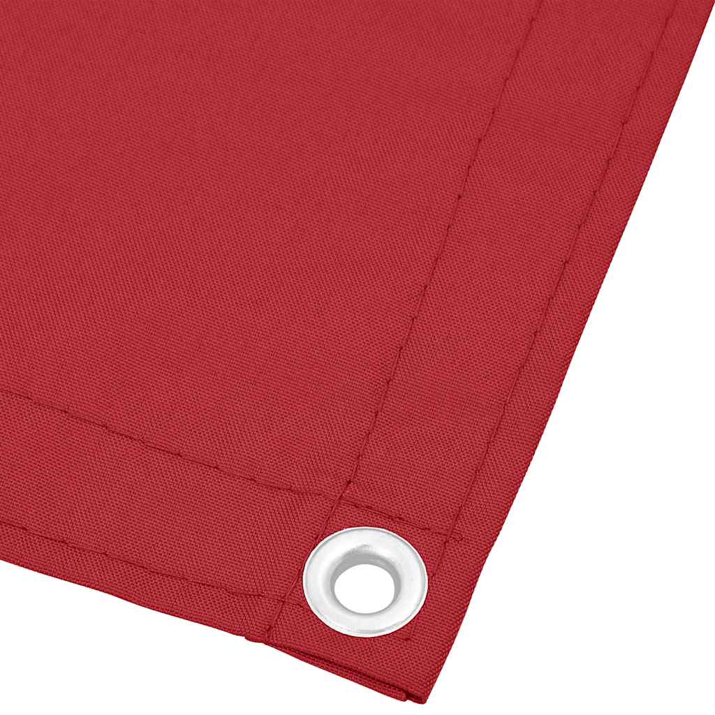 vidaXL Parawan balkonowy czerwony 75x700 cm 100% poliester Oxford