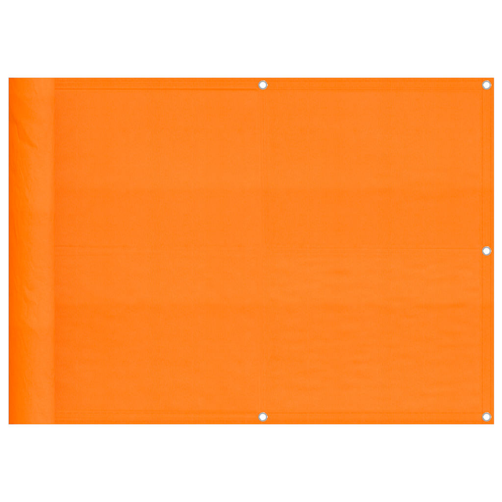 vidaXL Parawan balkonowy pomarańczowy 75x700 cm 100% poliester Oxford