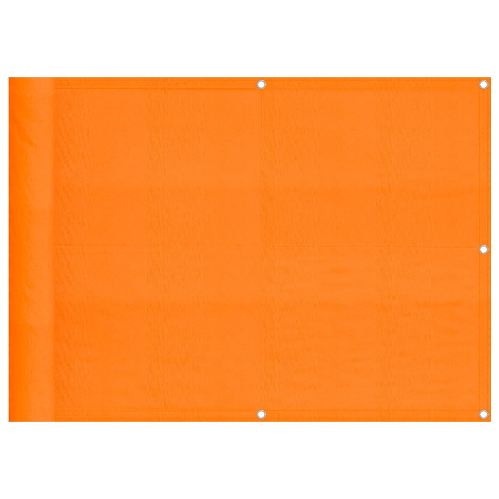 vidaXL Parawan balkonowy pomarańczowy 75x1000 cm 100% poliester Oxford