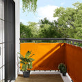vidaXL Parawan balkonowy pomarańczowy 90x800 cm 100% poliester Oxford