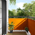 vidaXL Parawan balkonowy pomarańczowy 90x1000 cm 100% poliester Oxford
