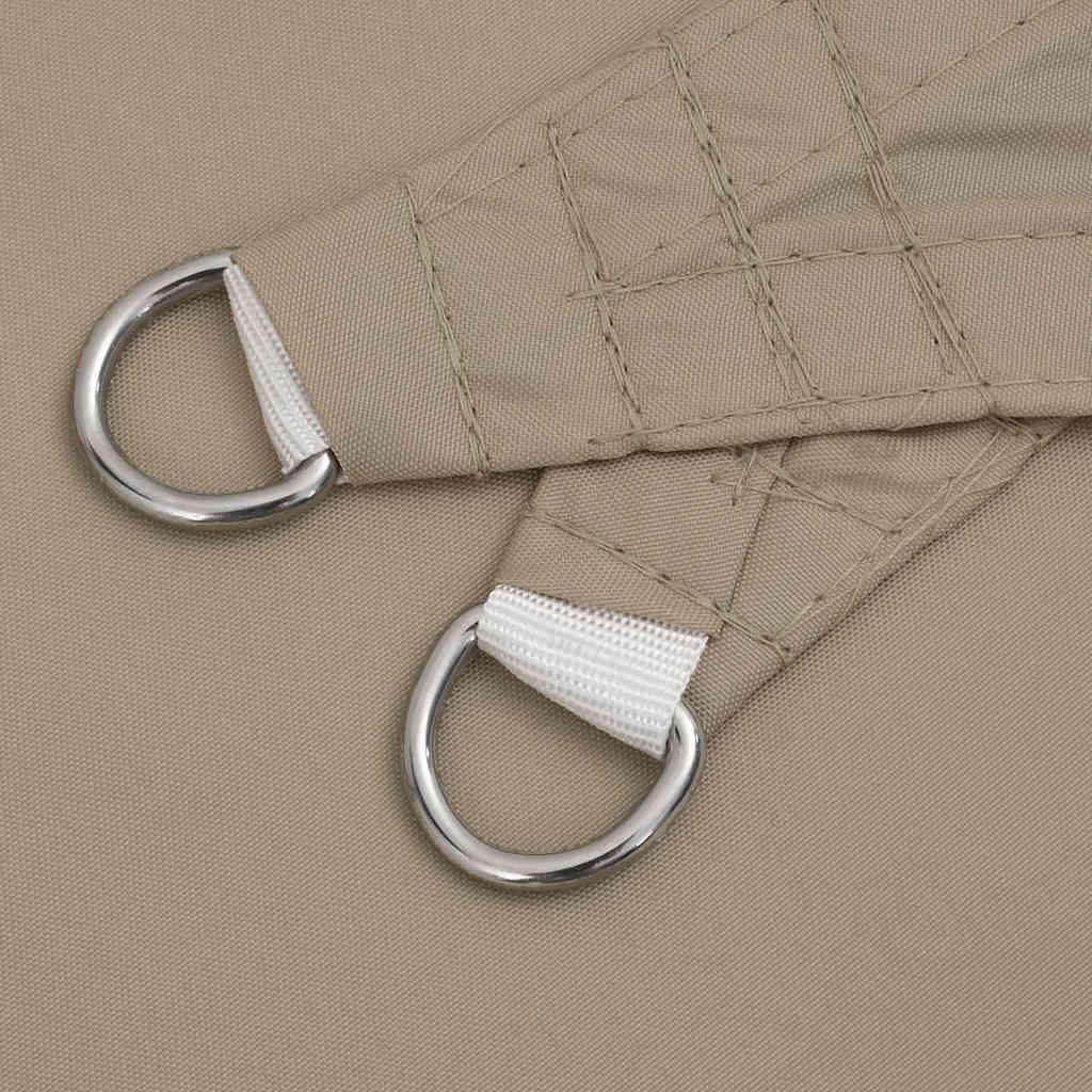vidaXL Żagiel przeciwsłoneczny Taupe 2x2x2 m 100% poliester Oxford