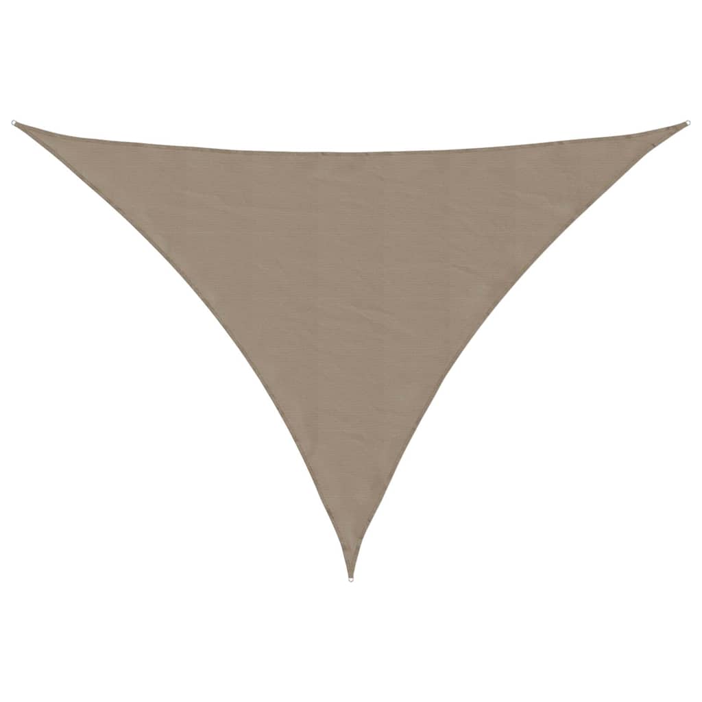 vidaXL Żagiel przeciwsłoneczny Taupe 7x5x5 m 100% poliester Oxford