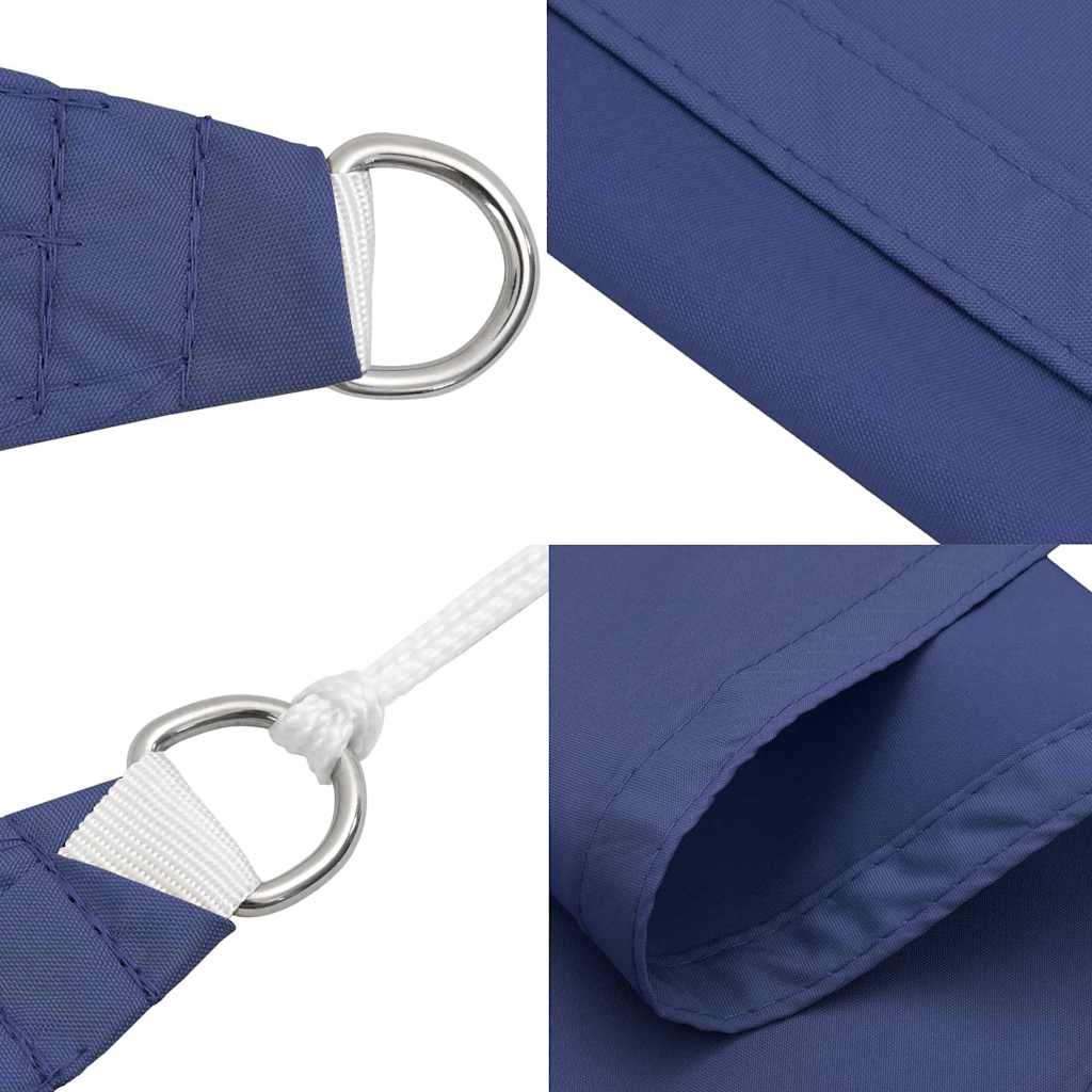 vidaXL Żagiel przeciwsłoneczny niebieski 7x5x5 m 100% poliester Oxford