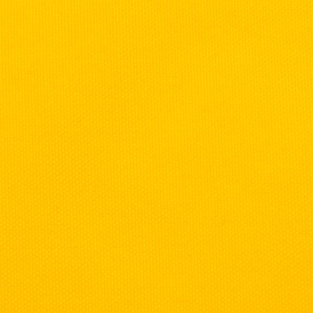 vidaXL Żagiel przeciwsłoneczny żółty 7x5x5 m 100% poliester Oxford