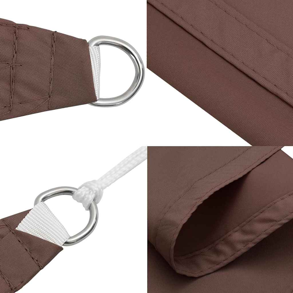 vidaXL Żagiel przeciwsłoneczny brązowy 2x2x2 m 100% poliester Oxford