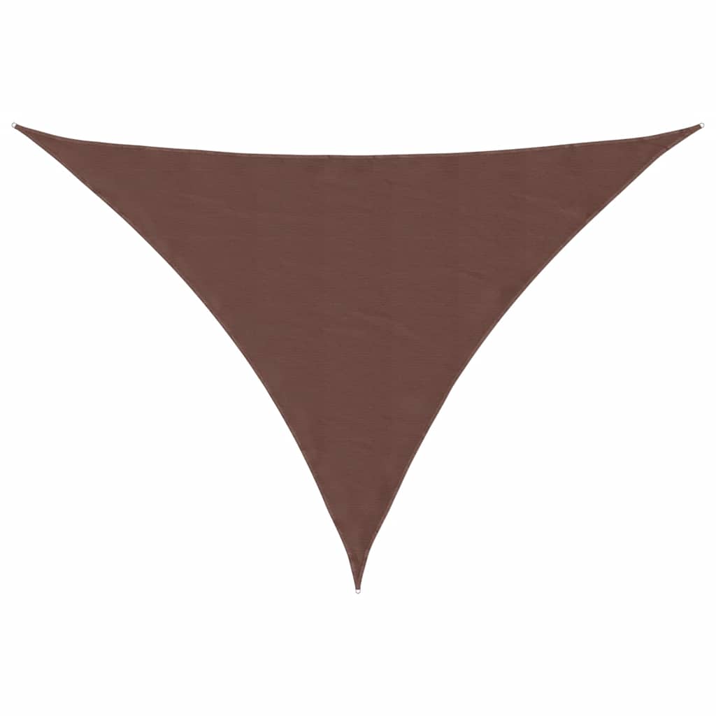 vidaXL Żagiel przeciwsłoneczny brązowy 7x5x5 m 100% poliester Oxford