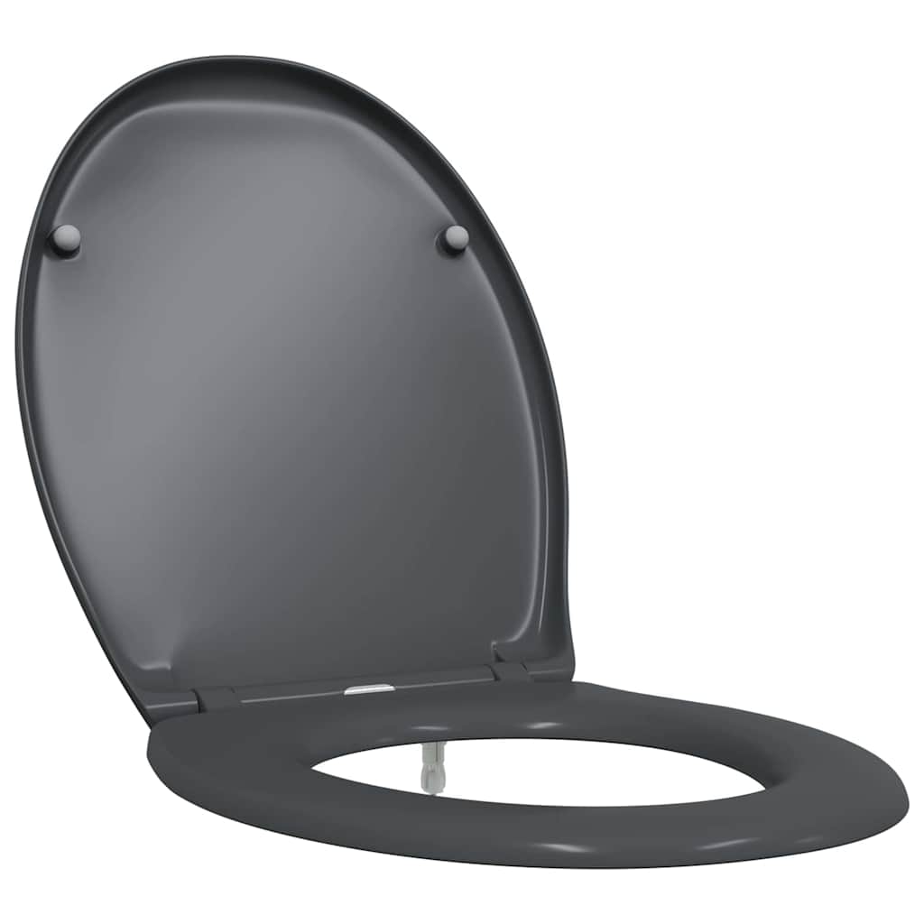vidaXL Deska toaletowa Antracyt 47 x 37 x 4 cm Duroplast