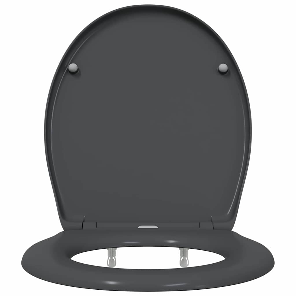 vidaXL Deska toaletowa Antracyt 47 x 37 x 4 cm Duroplast