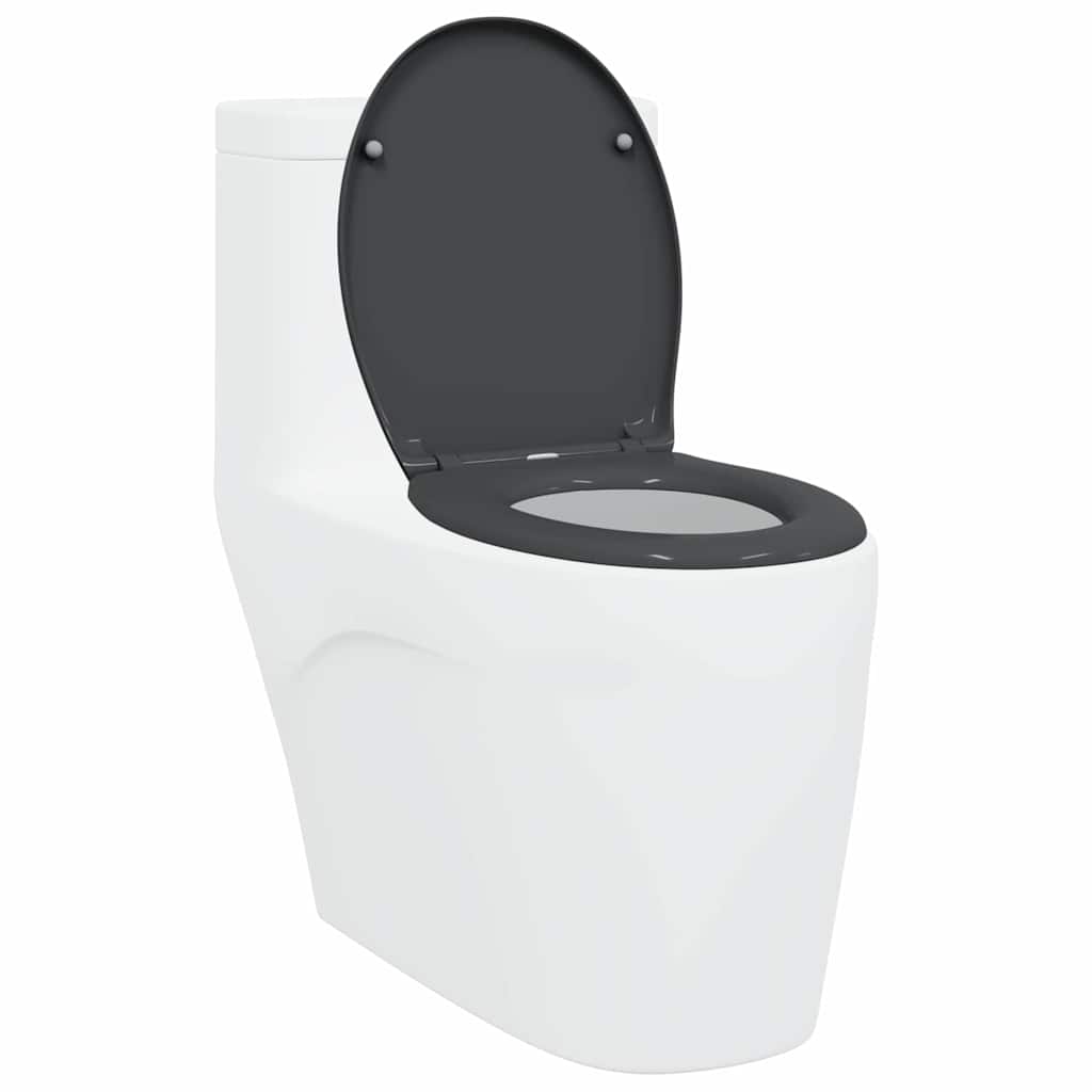 vidaXL Deska toaletowa Antracyt 47 x 37 x 4 cm Duroplast