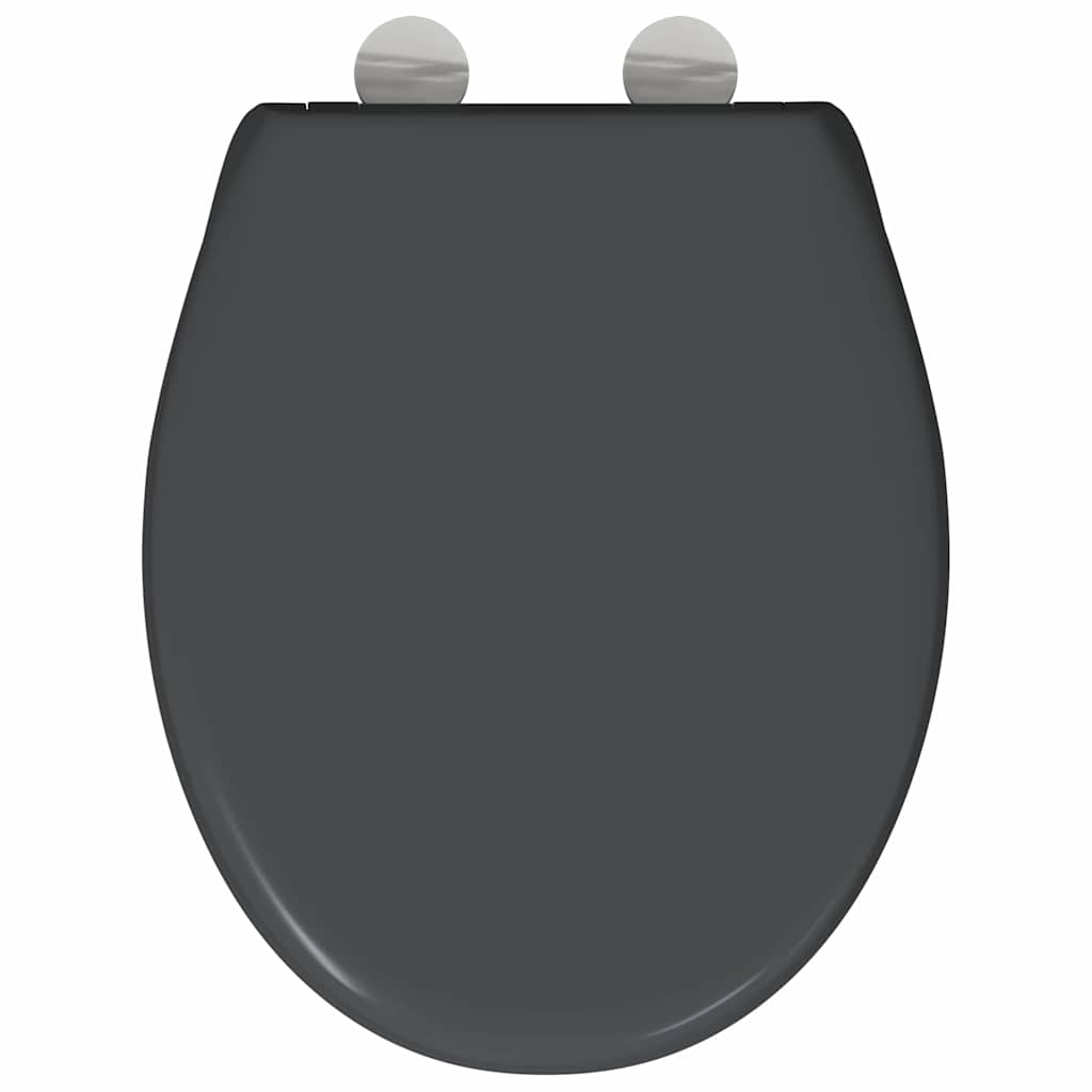 vidaXL Deska toaletowa Antracyt 47 x 37 x 4 cm Duroplast