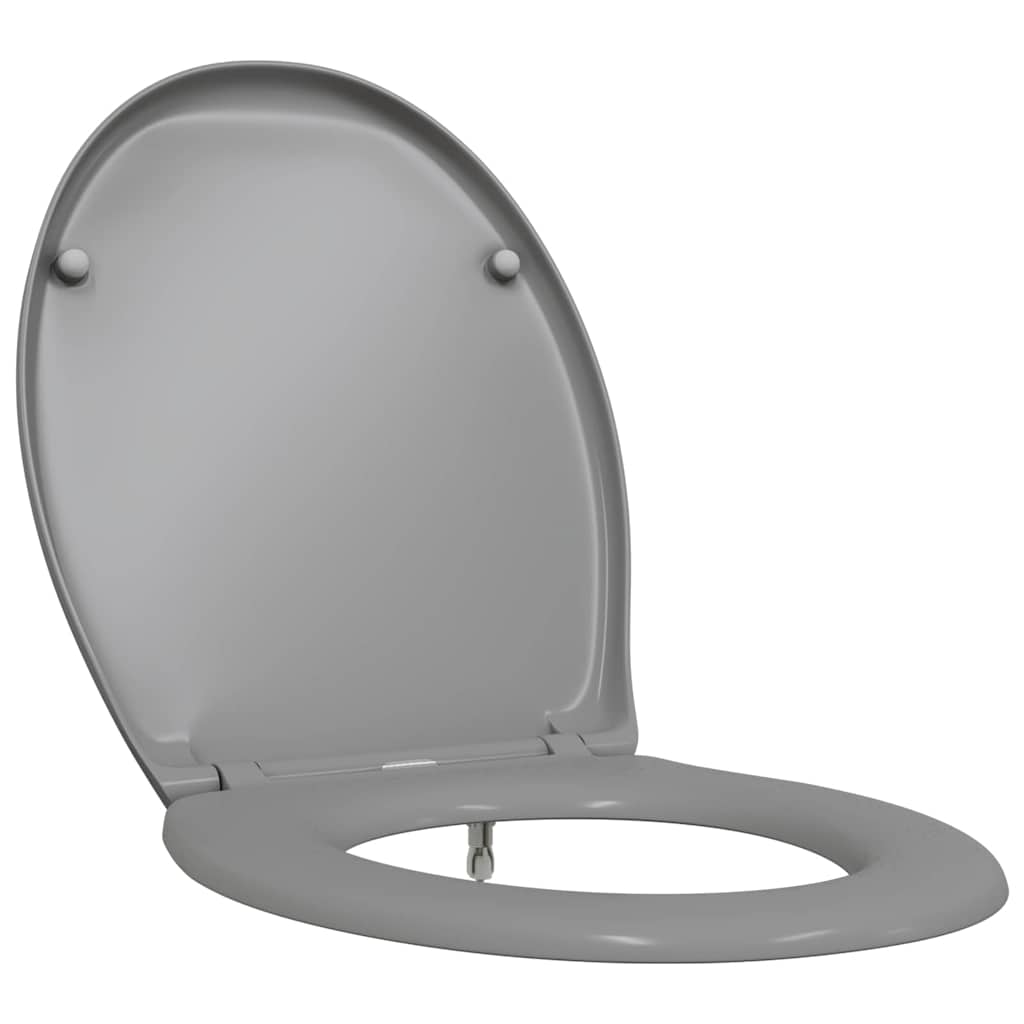 vidaXL Deska toaletowa Szary 47 x 37 x 4 cm Duroplast