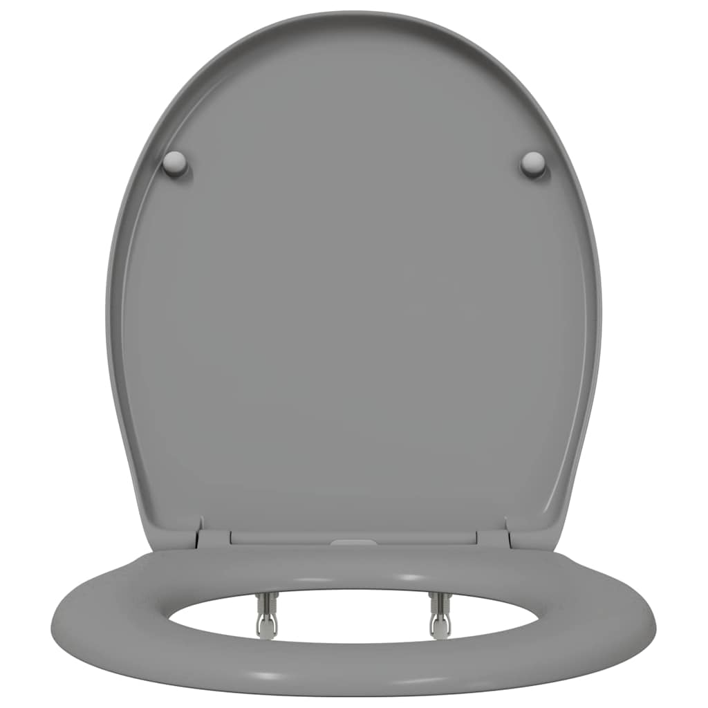 vidaXL Deska toaletowa Szary 47 x 37 x 4 cm Duroplast