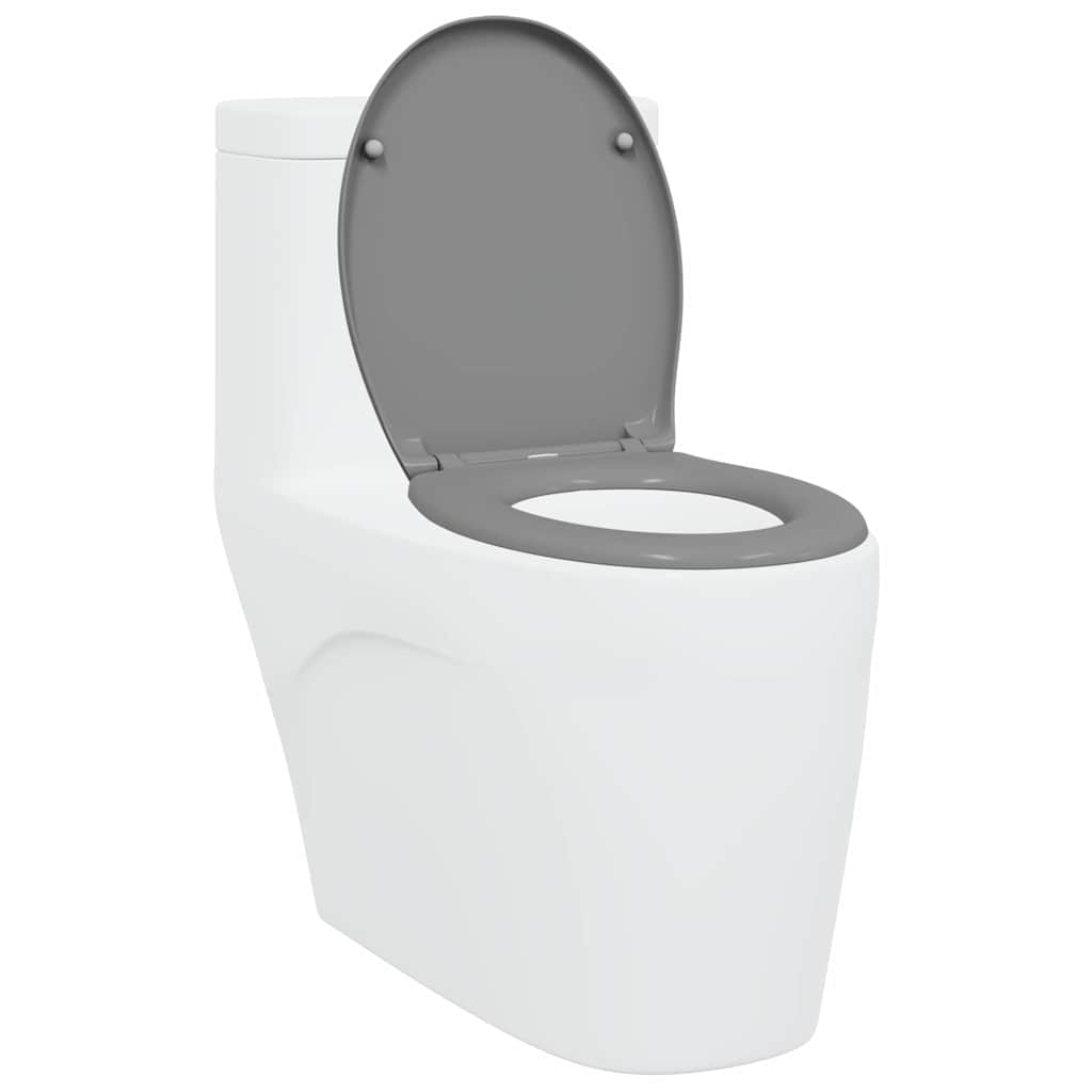 vidaXL Deska toaletowa Szary 47 x 37 x 4 cm Duroplast