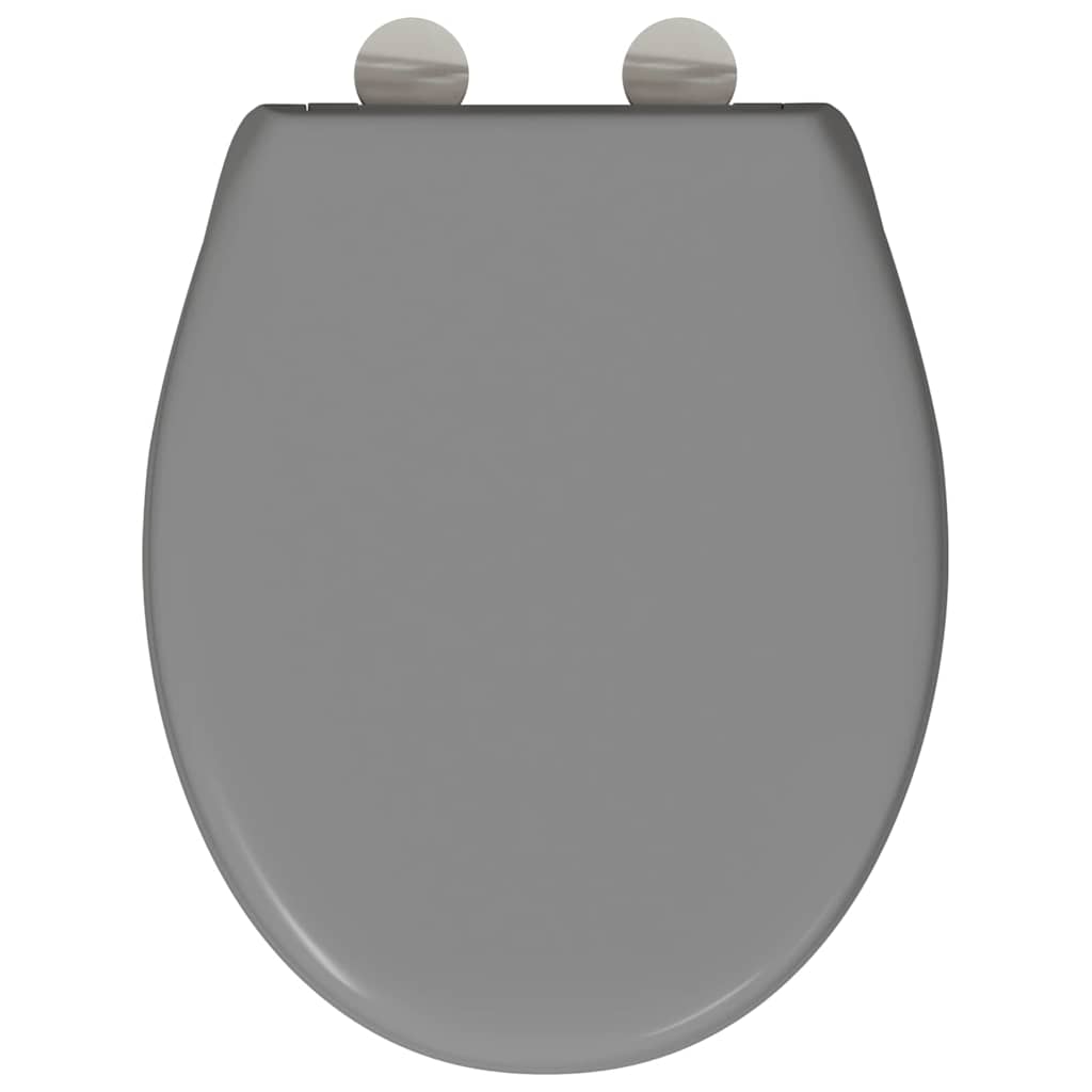 vidaXL Deska toaletowa Szary 47 x 37 x 4 cm Duroplast