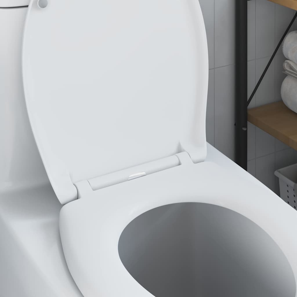 vidaXL Deska toaletowa Biały 47 x 37 x 4 cm Duroplast