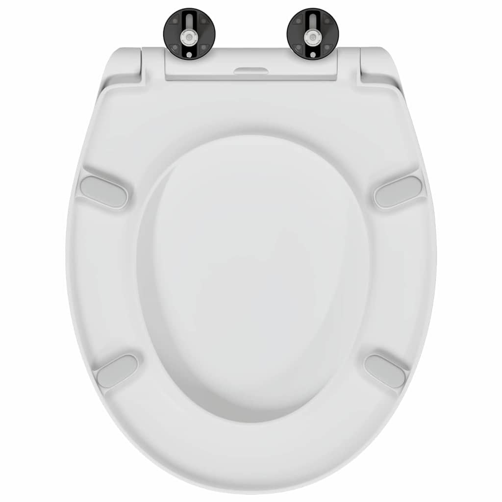 vidaXL Deska toaletowa Biały 47 x 37 x 4 cm Duroplast