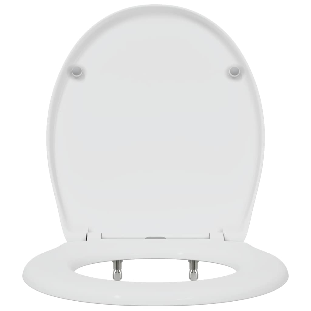 vidaXL Deska toaletowa Biały 47 x 37 x 4 cm Duroplast