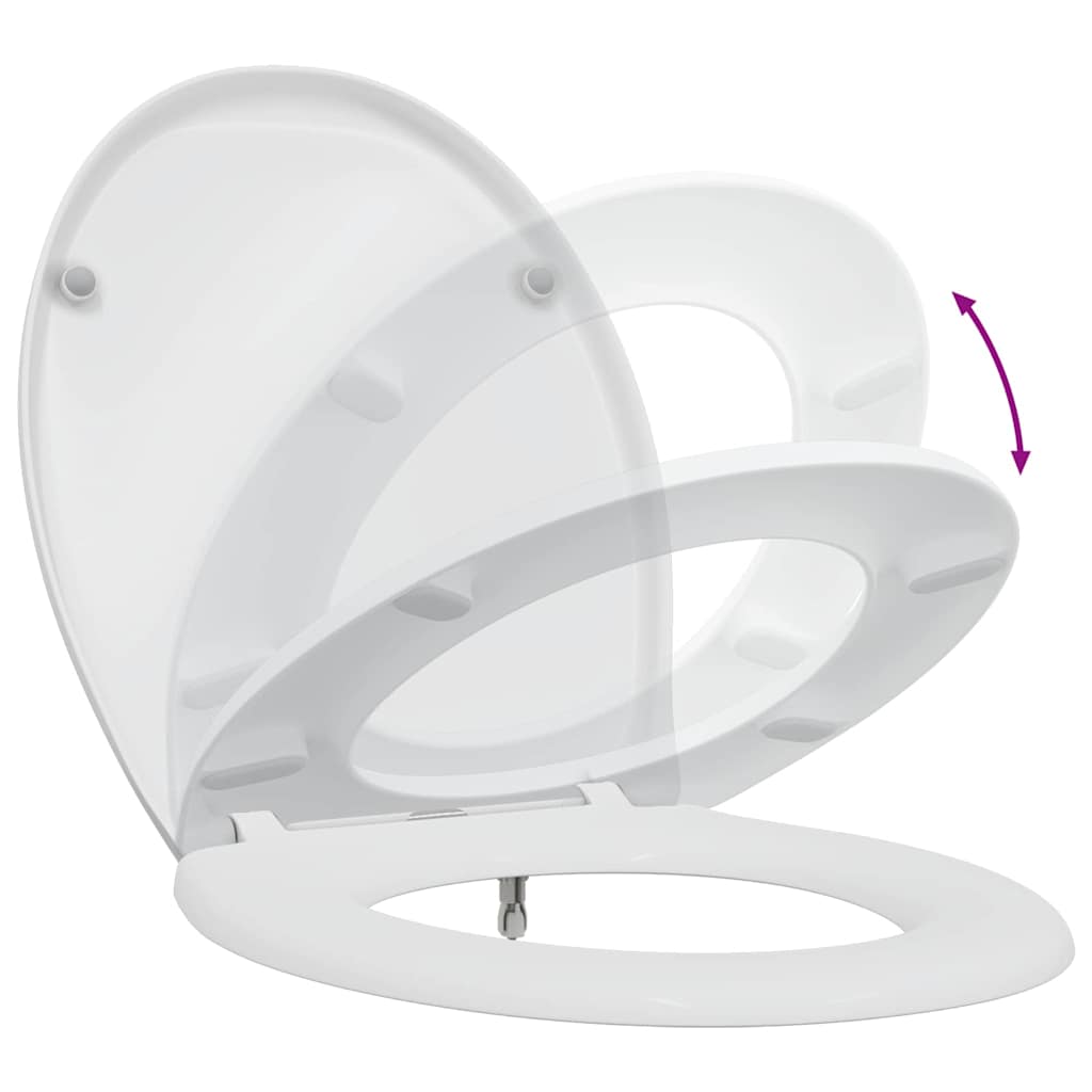 vidaXL Deska toaletowa Biały 47 x 37 x 4 cm Duroplast