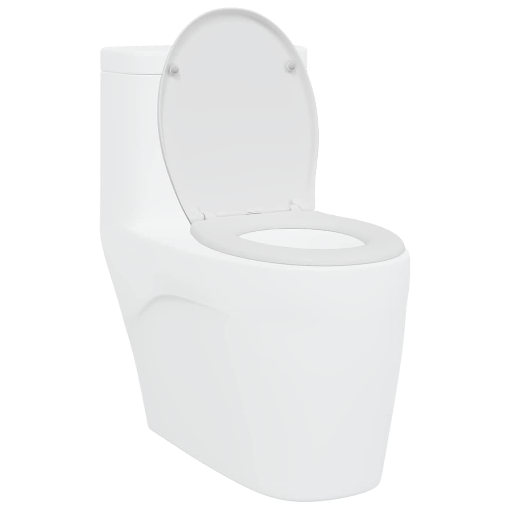 vidaXL Deska toaletowa Biały 47 x 37 x 4 cm Duroplast