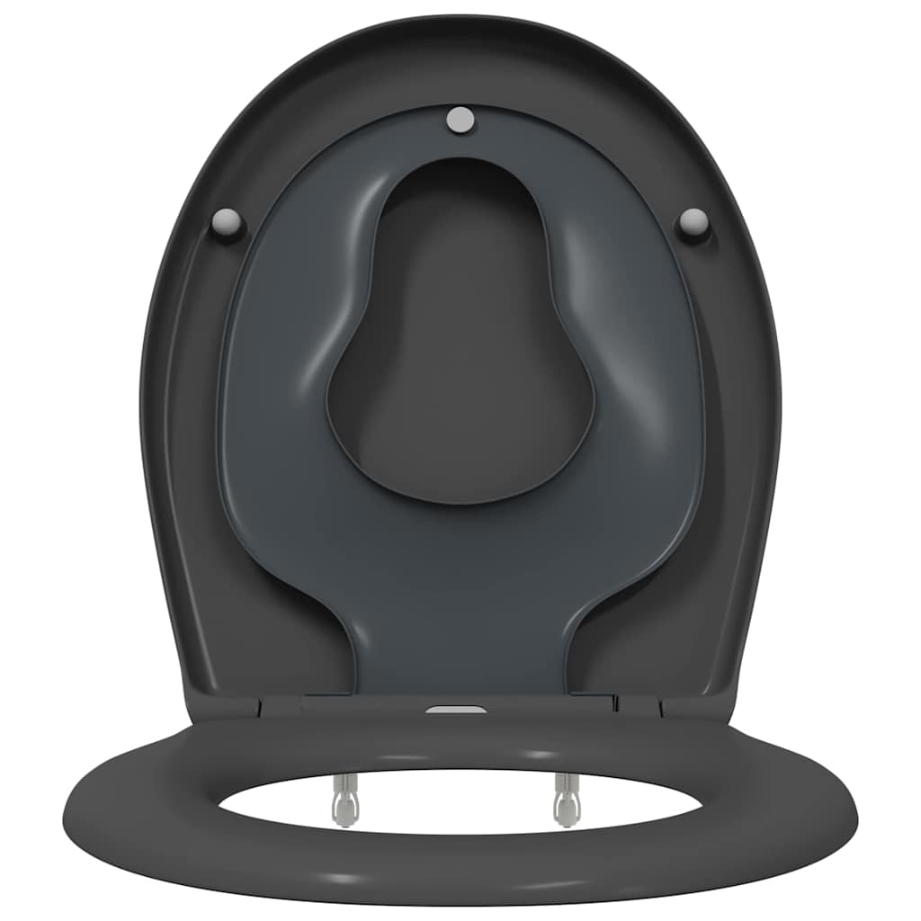 vidaXL Deska toaletowa Antracyt 47 x 37 x 4 cm Duroplast