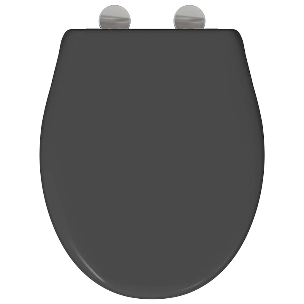 vidaXL Deska toaletowa Antracyt 47 x 37 x 4 cm Duroplast