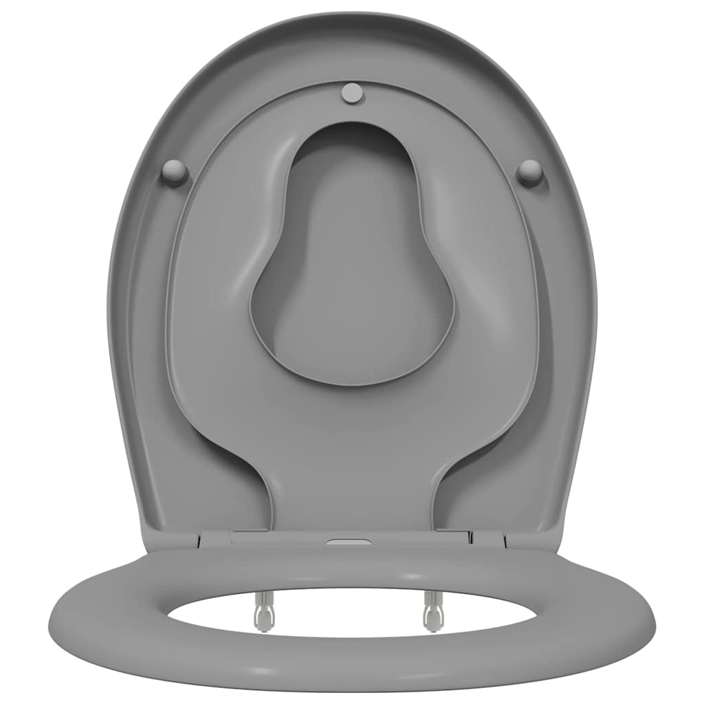 vidaXL Deska toaletowa Szary 47 x 37 x 4 cm Duroplast