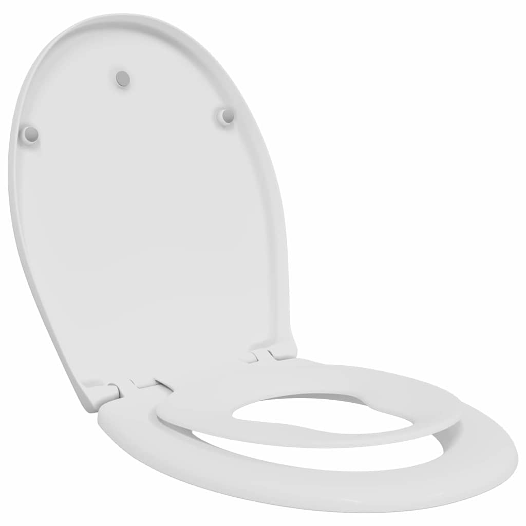 vidaXL Deska toaletowa Biały 47 x 37 x 4 cm Duroplast