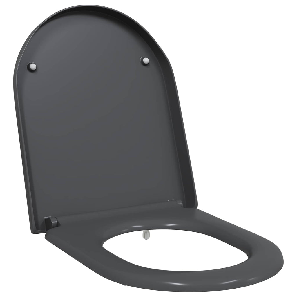 vidaXL Deska toaletowa Antracyt 49 x 36 x 4 cm Duroplast