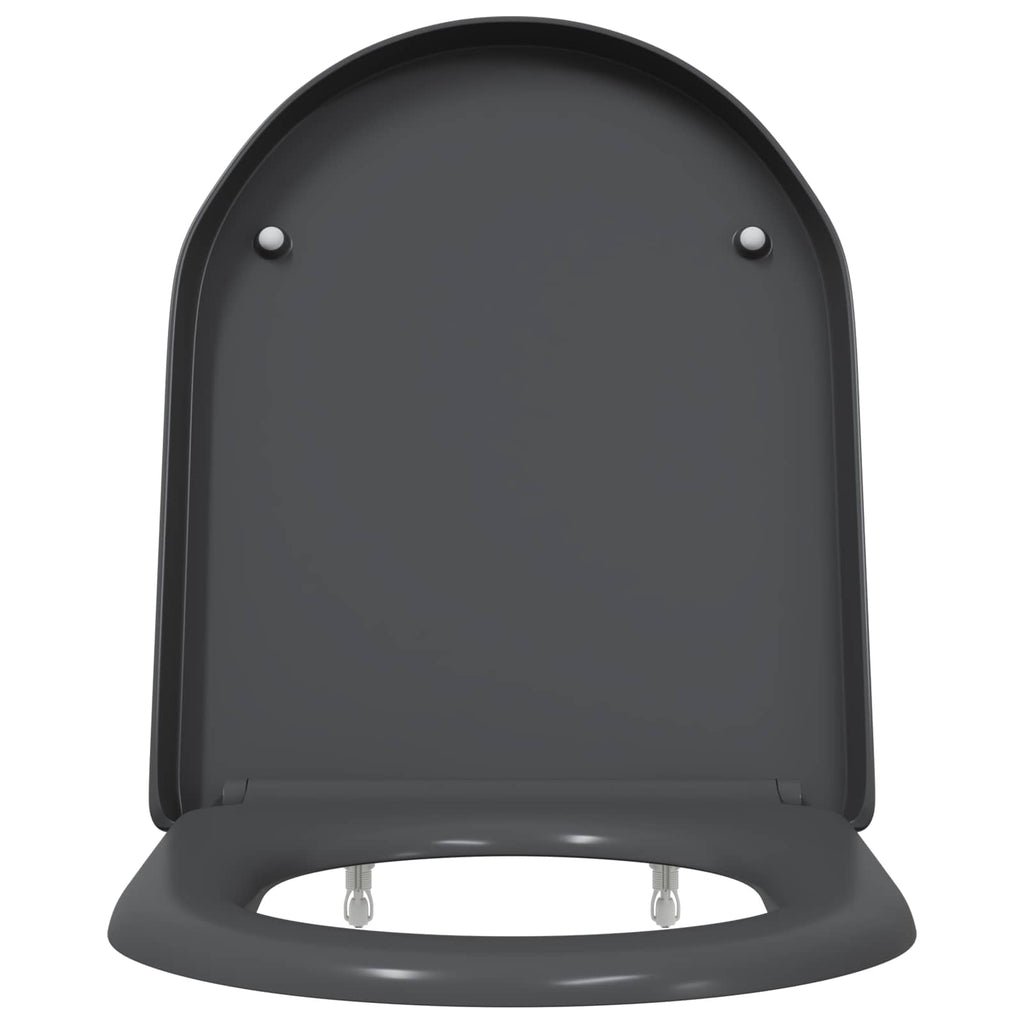 vidaXL Deska toaletowa Antracyt 49 x 36 x 4 cm Duroplast