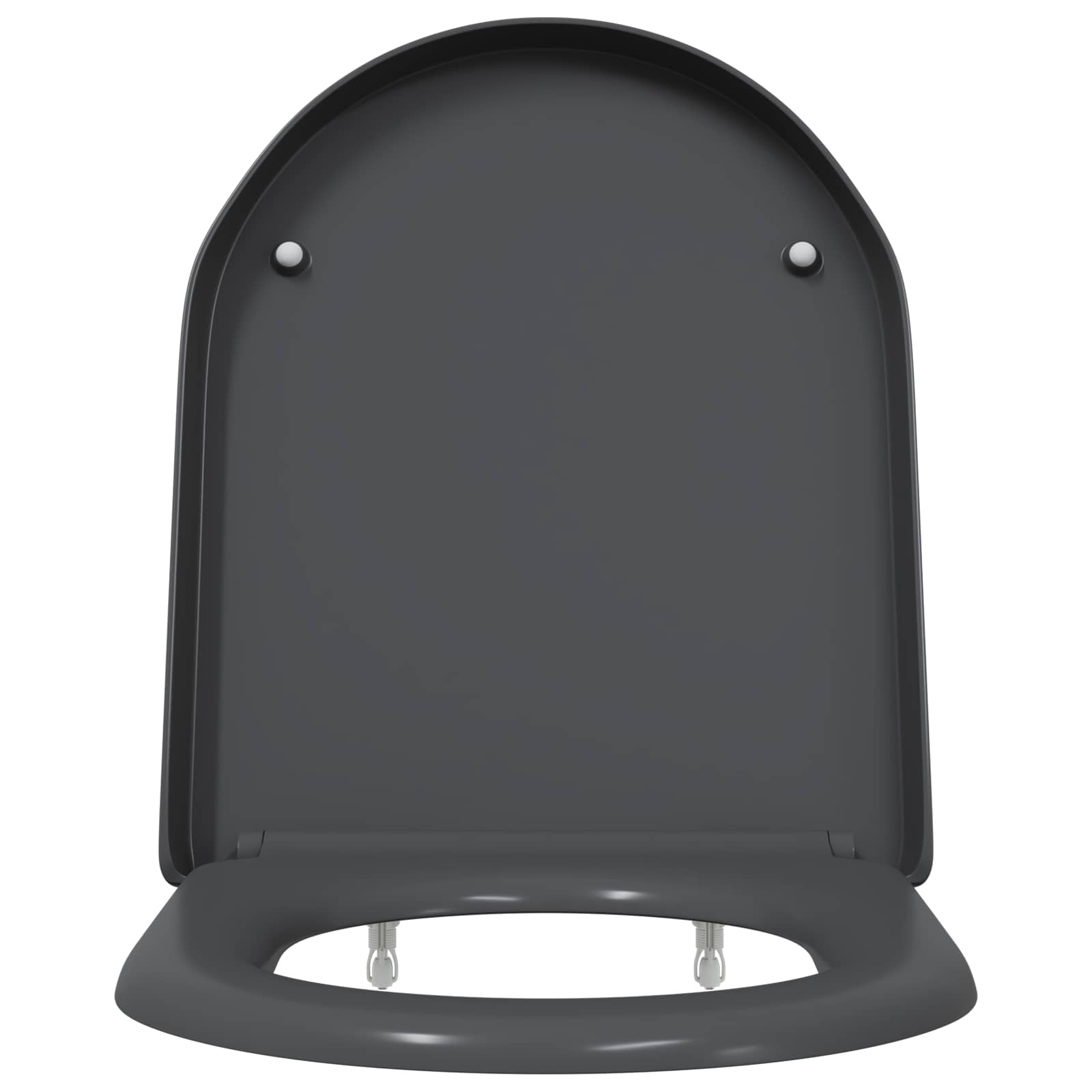 vidaXL Deska toaletowa Antracyt 49 x 36 x 4 cm Duroplast