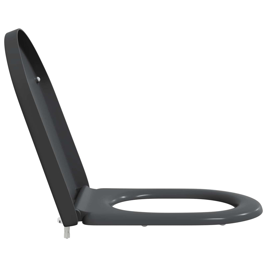 vidaXL Deska toaletowa Antracyt 49 x 36 x 4 cm Duroplast