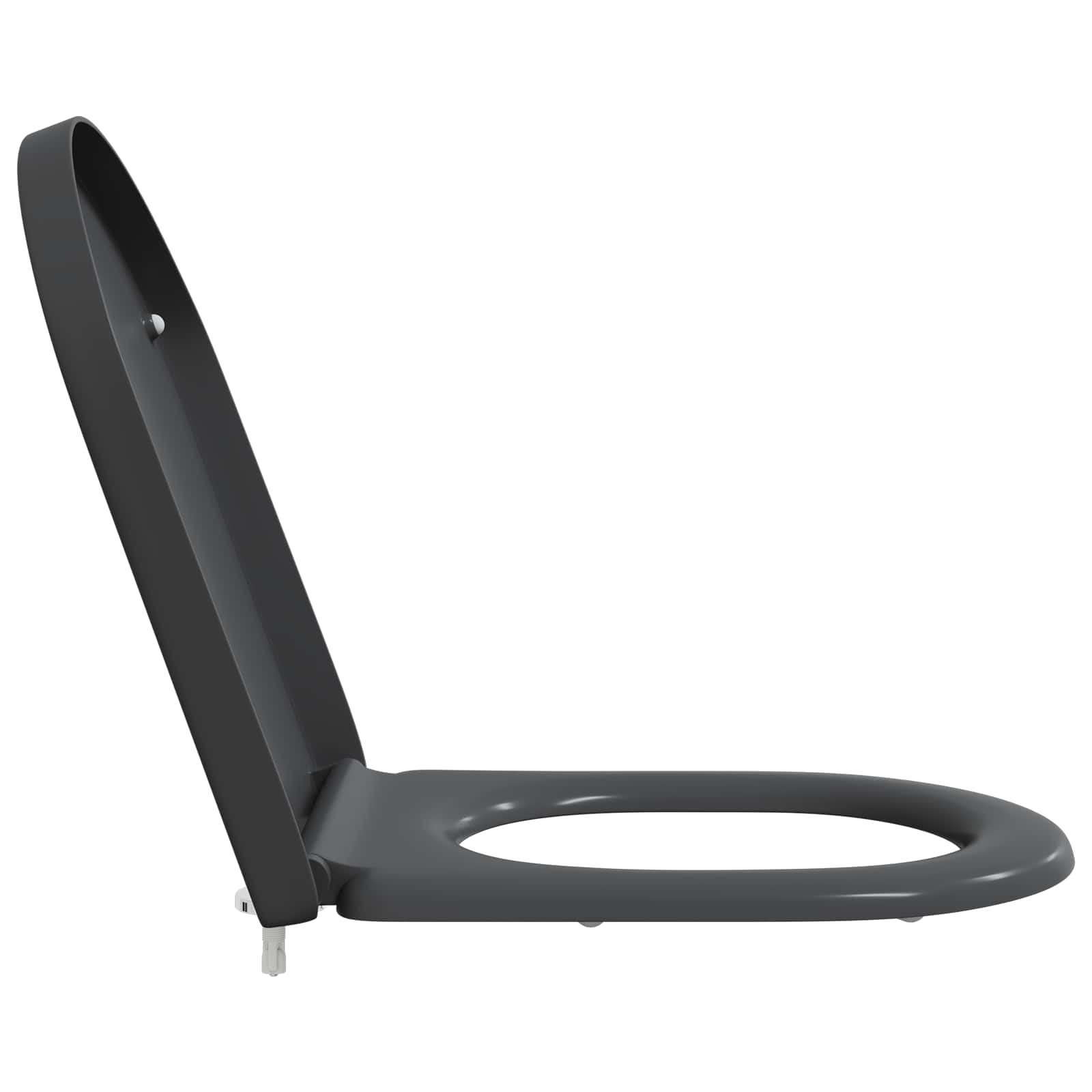 vidaXL Deska toaletowa Antracyt 49 x 36 x 4 cm Duroplast
