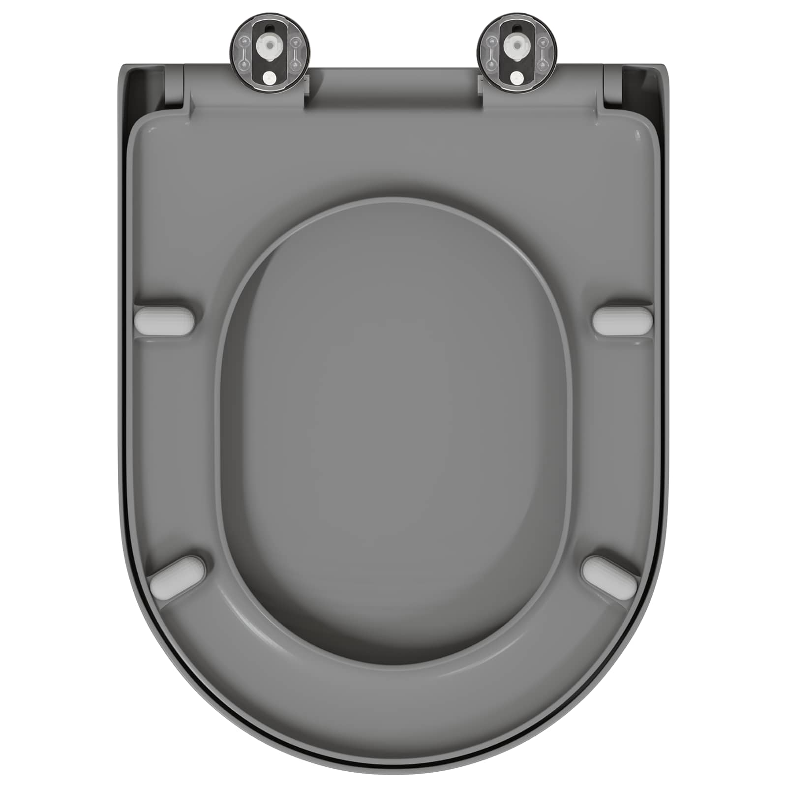 vidaXL Deska toaletowa Szary 49 x 36 x 4 cm Duroplast